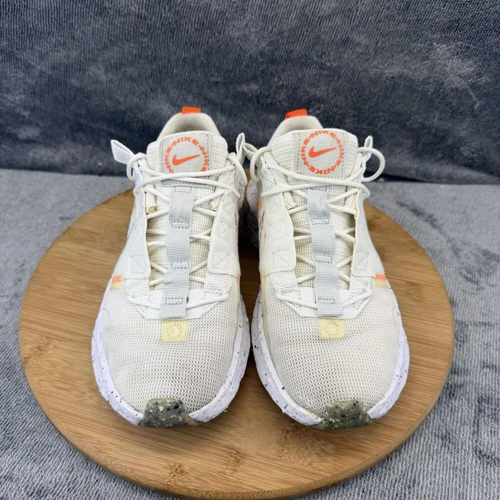 Nike Crater Impact Shoes Womens Size 8.5 White Mesh Running Sneakers CW2386-100